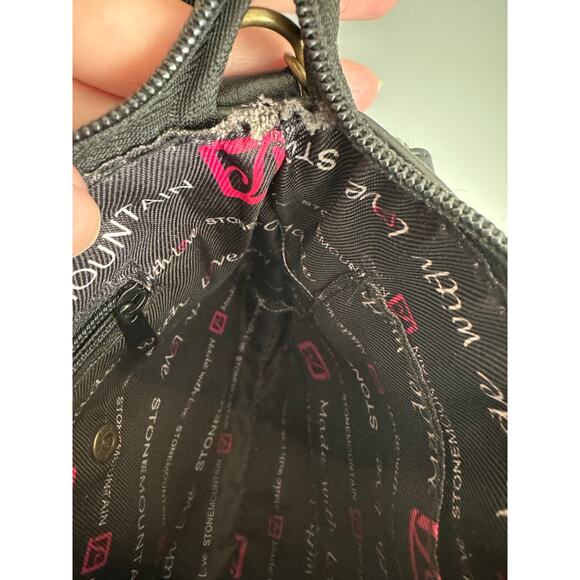 Stone Mountain Convertible Cross Body Hand Bag Black 6x9 inches - Picture 11 of 11